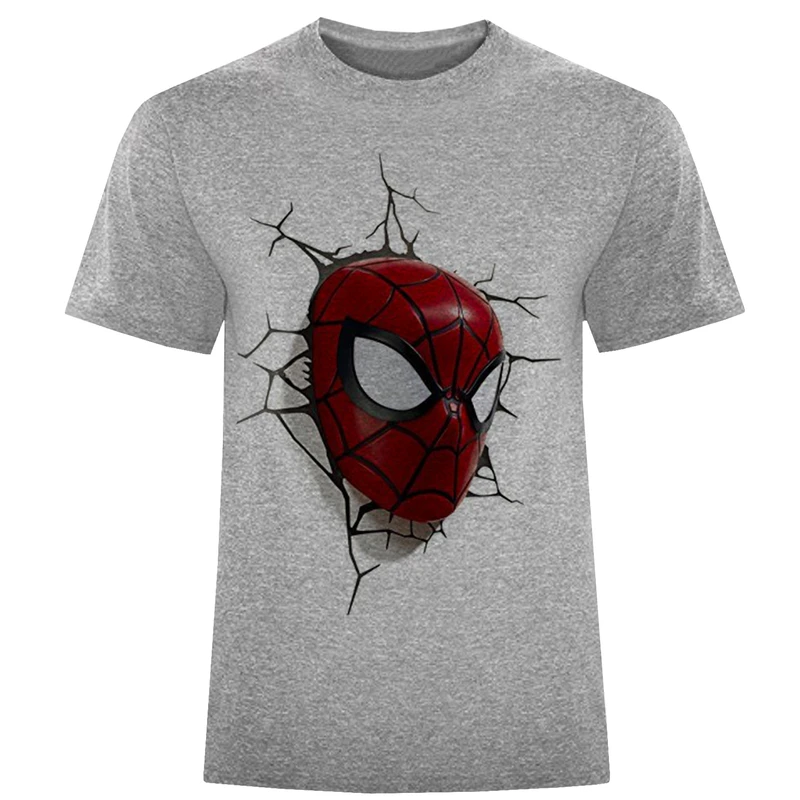 تیشرت آستین کوتاه مردانه طرح مرد عنکبوتی کد F454