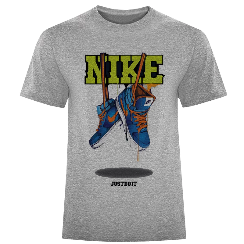 تیشرت آستین کوتاه مردانه طرح کتونی کد F465