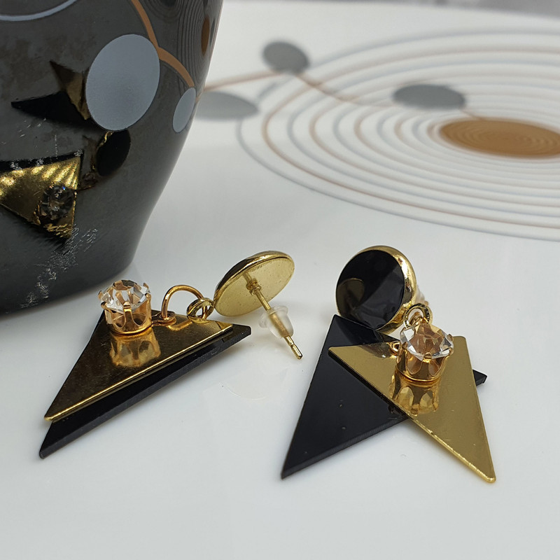 گوشواره زنانه طرح مثلث کد GO1009