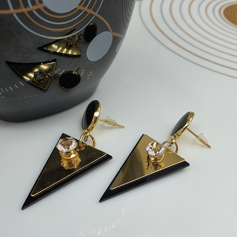 گوشواره زنانه طرح مثلث کد GO1009