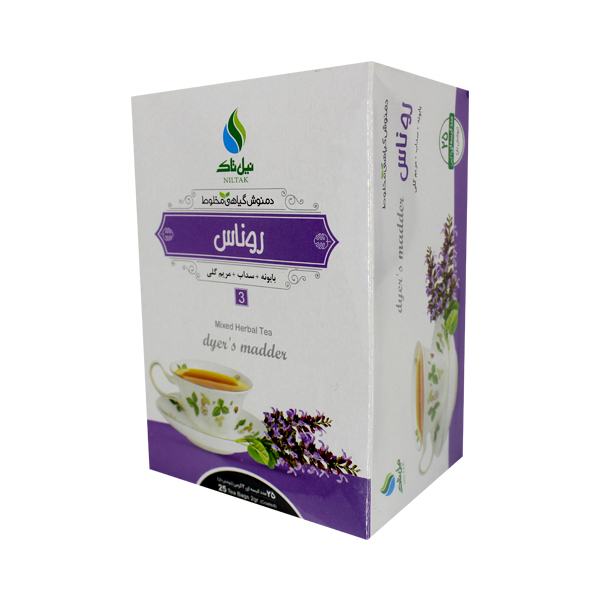   دمنوش کیسه ای روناس نیل تاک بسته 25 عددی