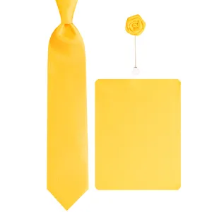 ست کراوات و دستمال جیب و گل کت مردانه جیان فرانکو روسی مدل GF-PA580-Y