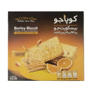 بیسکویت جو کوپا جو با طعم پرتقال و تزیین کنجد - 900 گرم 