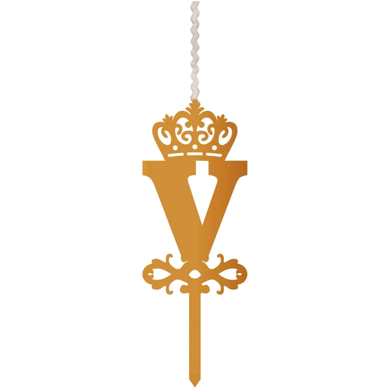شمع تولد طرح حرف V کد HMV