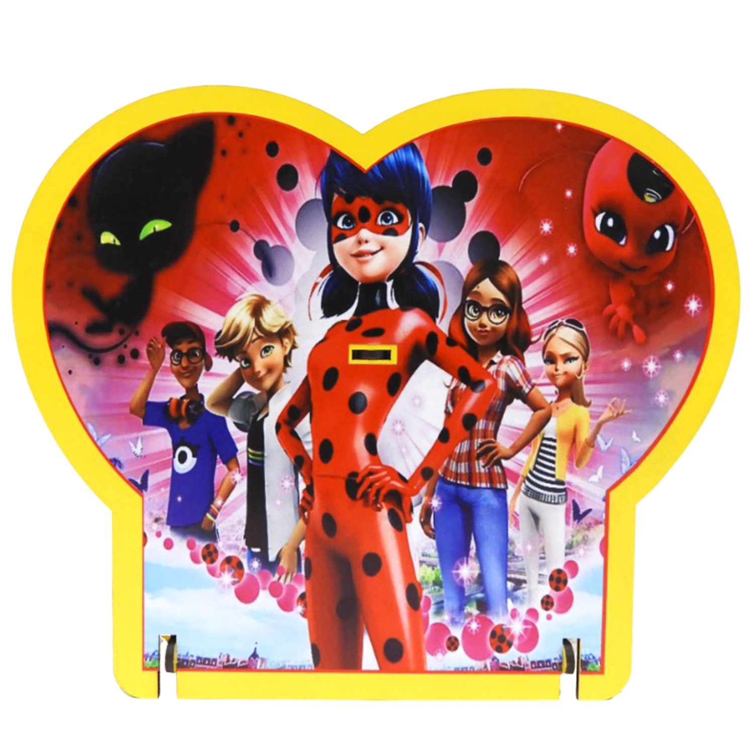 جعبه هدیه چوبی طرح دختر کفشدوزکی مدل Miraculous کد JAMGK12