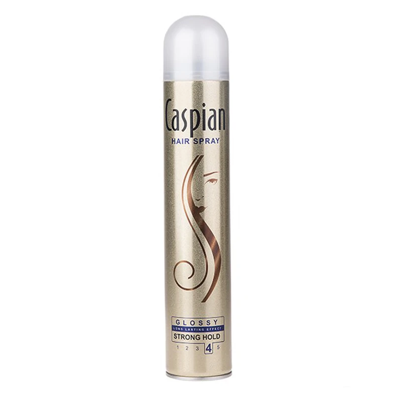 اسپری براق کننده مو Caspian مدل Hair Spray Glossy حجم 500 میلی لیتر