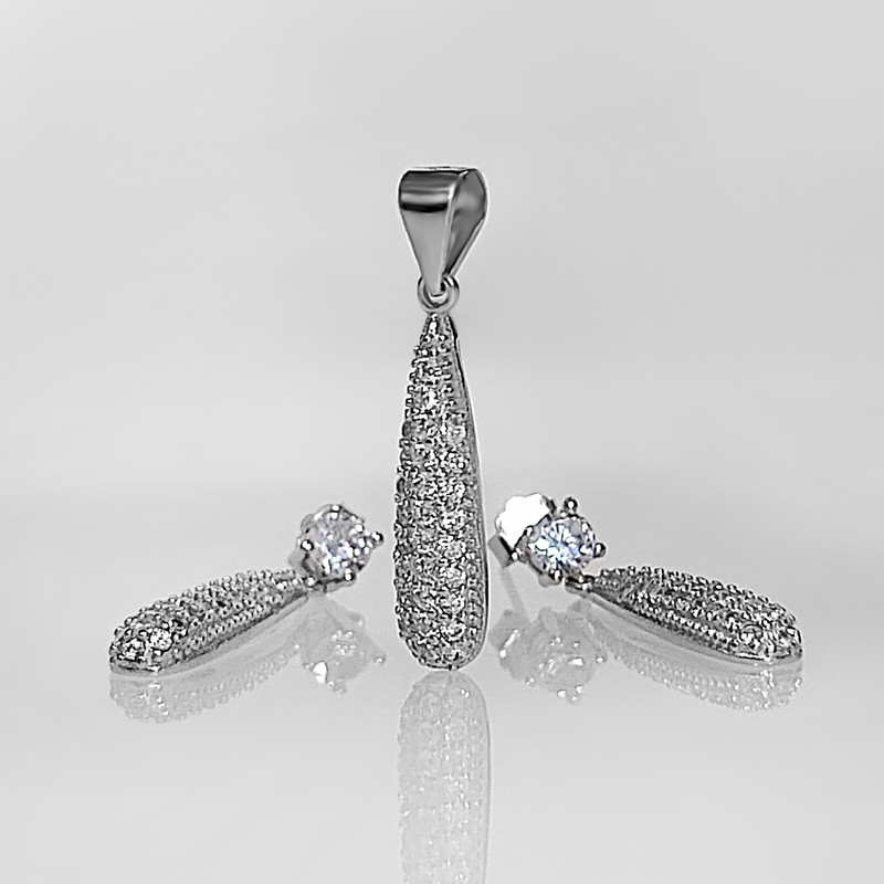 نیم ست نقره اقلیمه کد NN322