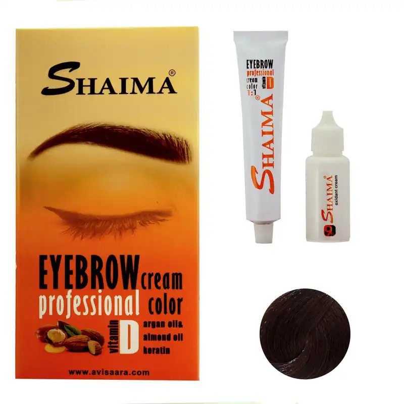 کیت رنگ ابرو شایما شماره CIN5-E6.85 حجم 30 میلی لیتر رنگ بلوند دارچینی تیره