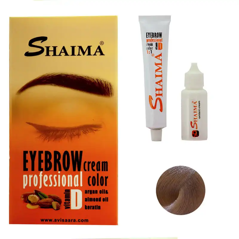 کیت رنگ ابرو شایما شماره CA8-E9.312 حجم 30 میلی لیتر رنگ کاراملی