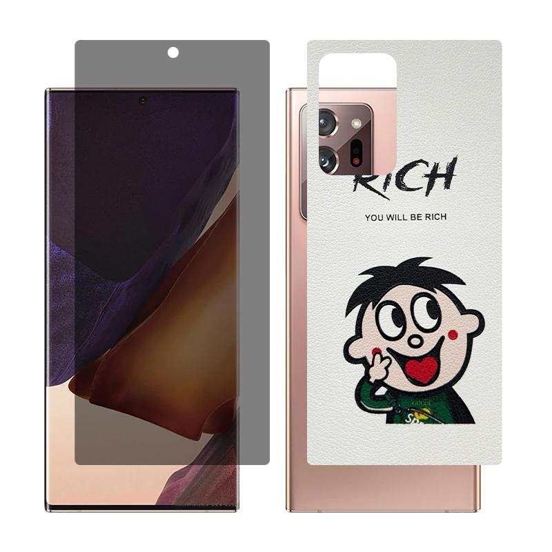 محافظ صفحه نمایش حریم شخصی گلس مدل Together مناسب برای گوشی موبایل سامسونگ Galaxy Note20 Ultra 5G به همراه برچسب پوششی پشت گوشی