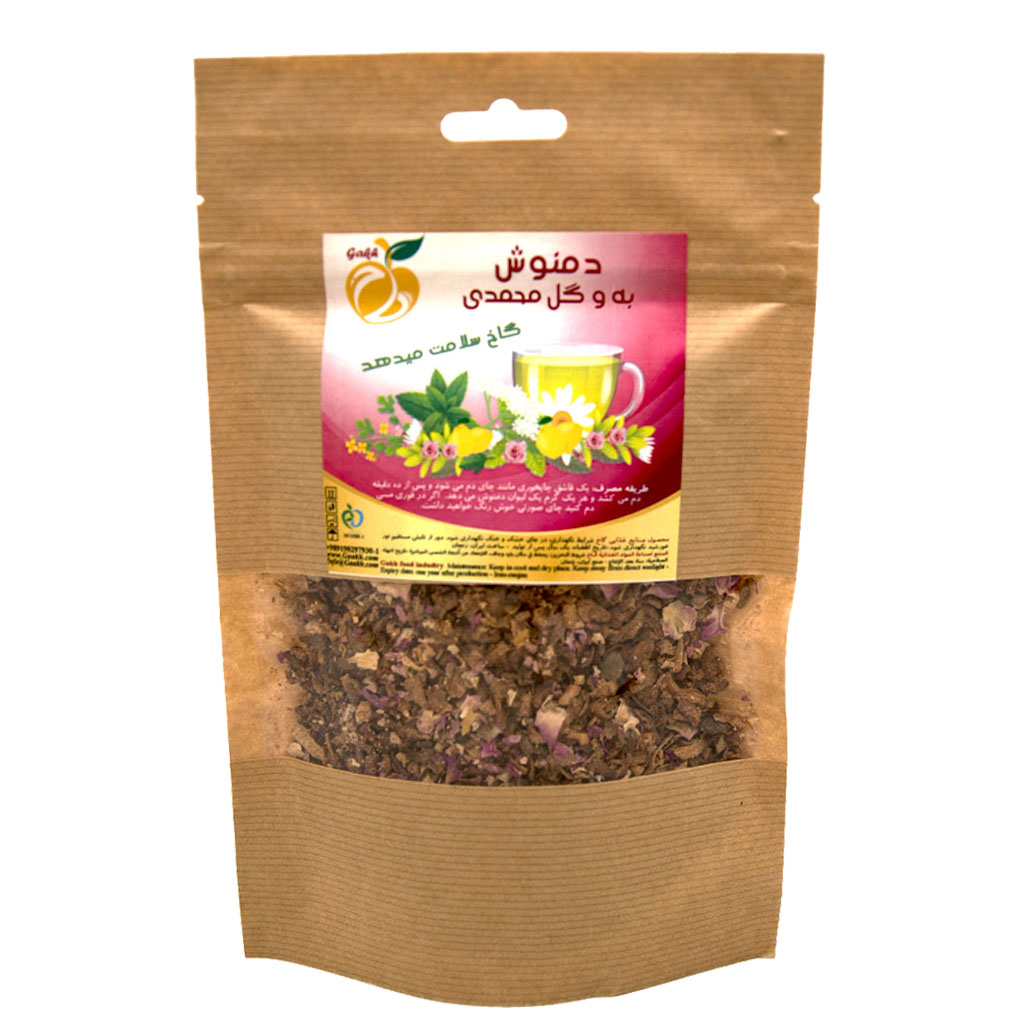 دمنوش به و گل محمدی گاخ - 100 گرم
