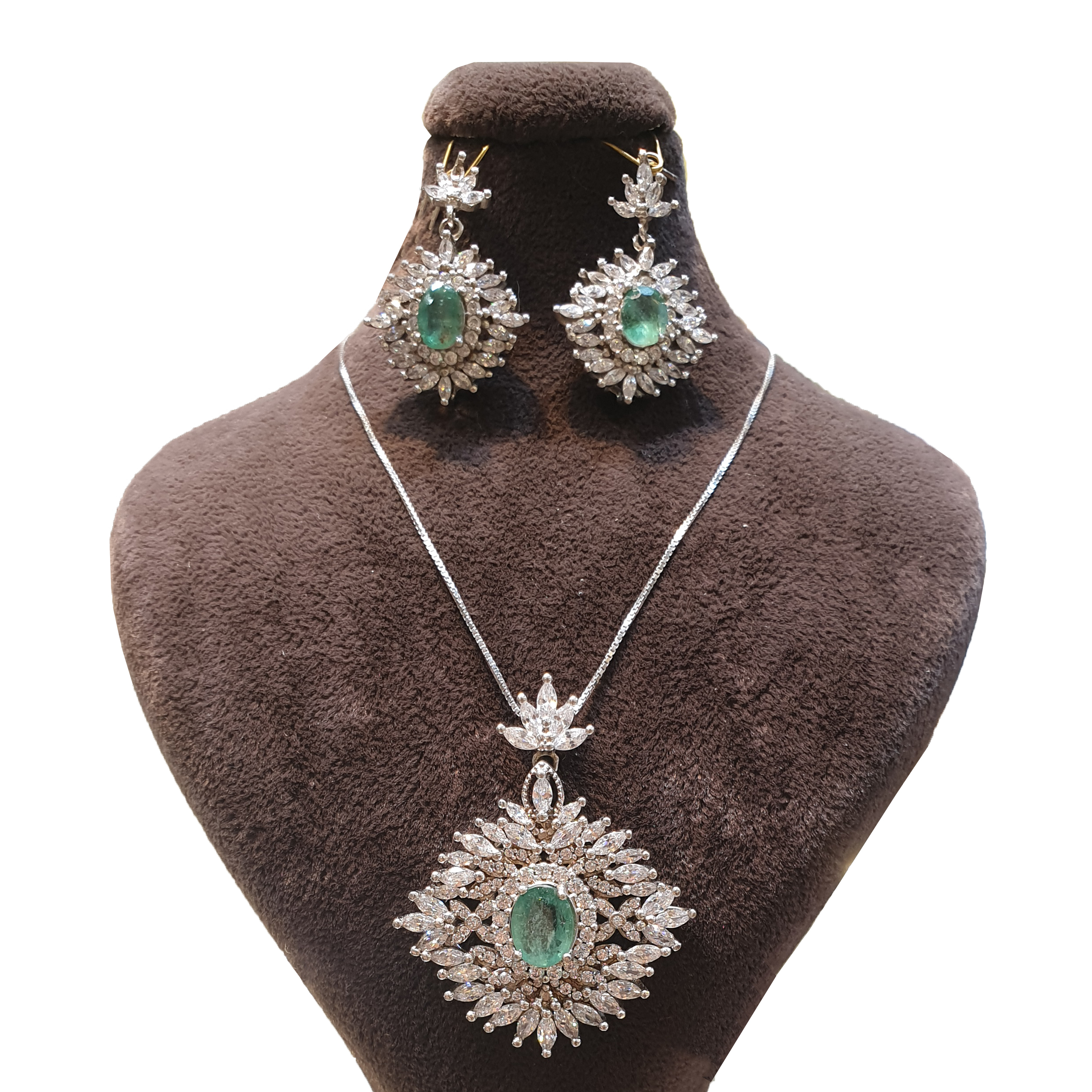 نیم ست نقره زنانه مدل ca940