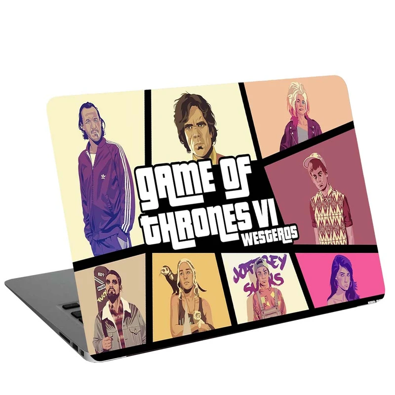 استیکر لپ تاپ طرح  Grand Theft Auto Thrones  کد C-87  مناسب برای لپ تاپ 15.6 اینچ