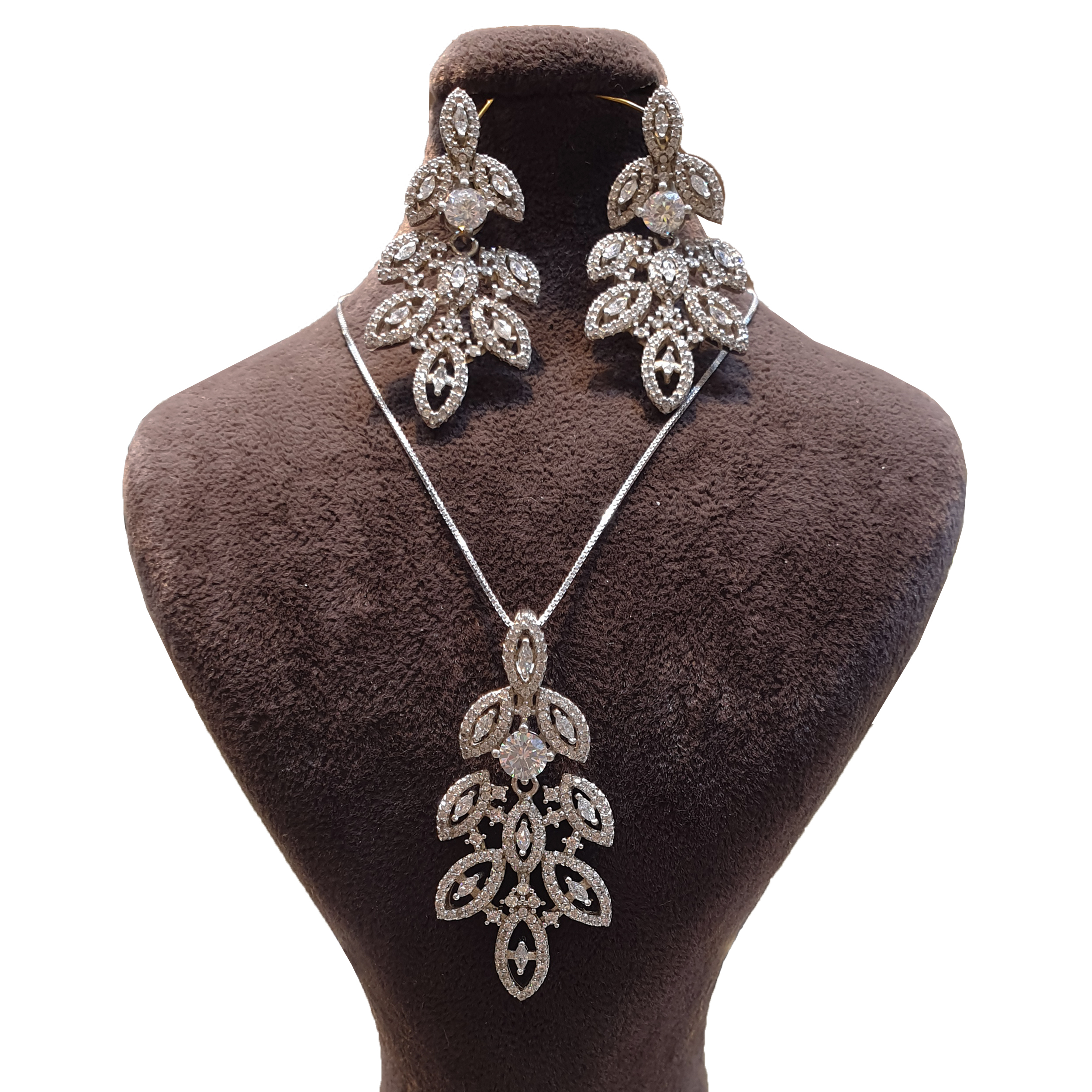 نیم ست نقره زنانه مدل as498