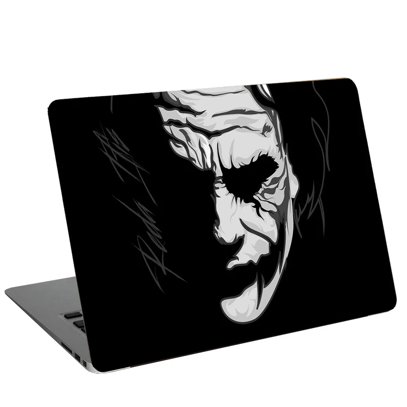 استیکر لپ تاپ طرح Joker Monochrome کد C-102 مناسب برای لپ تاپ 15.6 اینچ