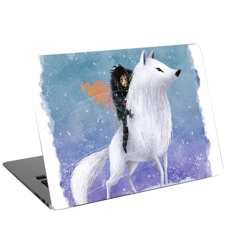 استیکر لپ تاپ طرح Jonsno Wolf کد C-103 مناسب برای لپ تاپ 15.6 اینچ