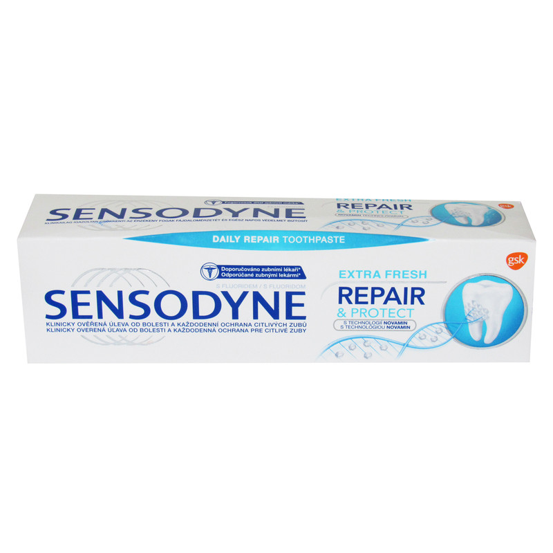 خمیر دندان سنسوداین سری Repair & Protect مدل Extra Fresh حجم 75 میلی لیتر