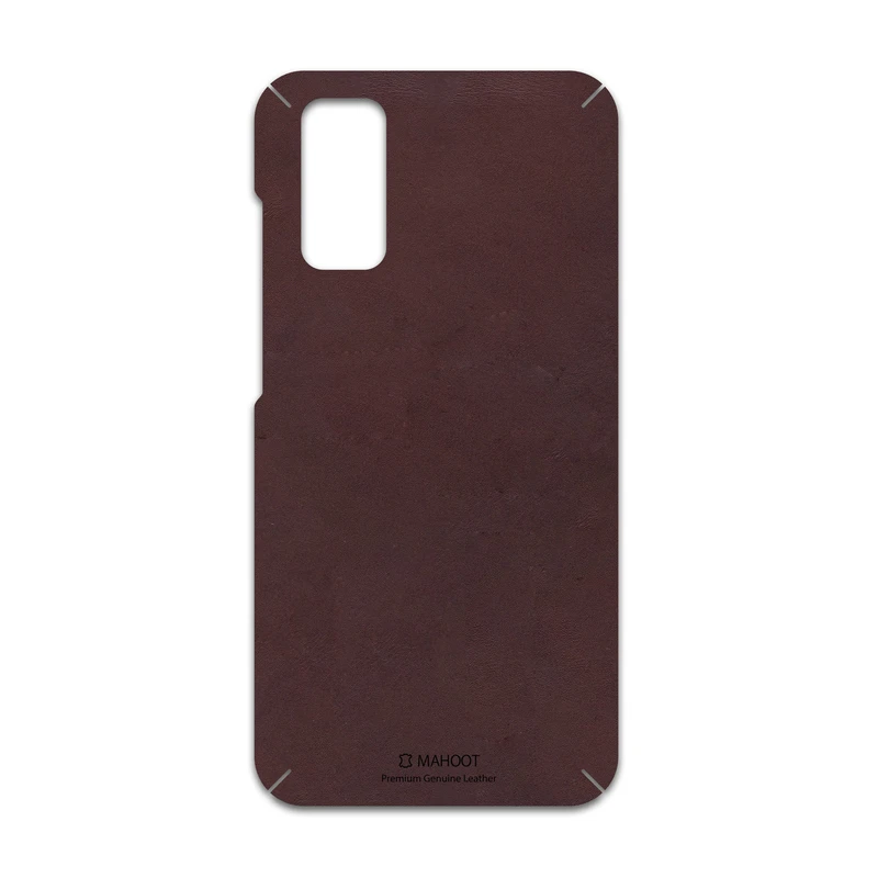 برچسب پوششی ماهوت مدل Matte-Dark-Brown-Leather مناسب برای گوشی موبایل سامسونگ Galaxy S20