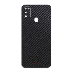 MAHOOT Black-Carbon-Fiber Cover Sticker for Samsung Galaxy M30s