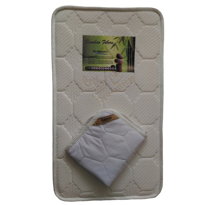 تشک نوزاد دکتر مترز مدل T تک نفره سایز 90x50 سانتیمتر به همراه محافظ تشک