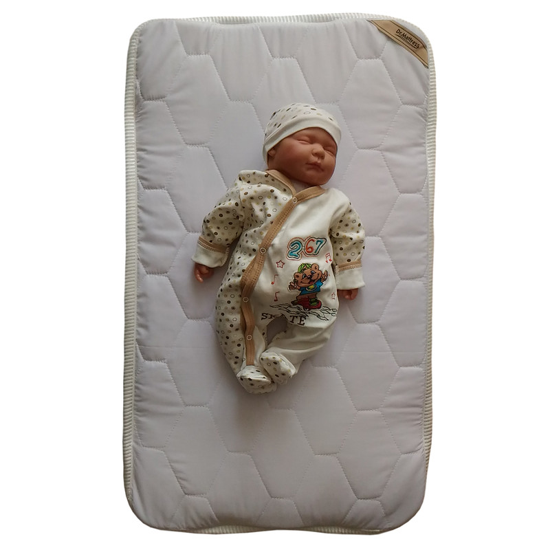 تشک نوزاد دکتر مترز مدل T تک نفره سایز 90x50 سانتیمتر به همراه محافظ تشک