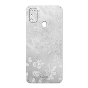 MAHOOT Silver-Wildflower Cover Sticker for Samsung Galaxy M30s
