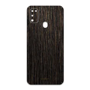 MAHOOT Dark-Gold-Stripes-Wood Cover Sticker for Samsung Galaxy M30s