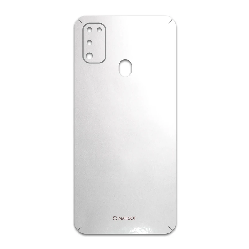 برچسب پوششی ماهوت مدل Metallic-White مناسب برای گوشی موبایل سامسونگ Galaxy M30s