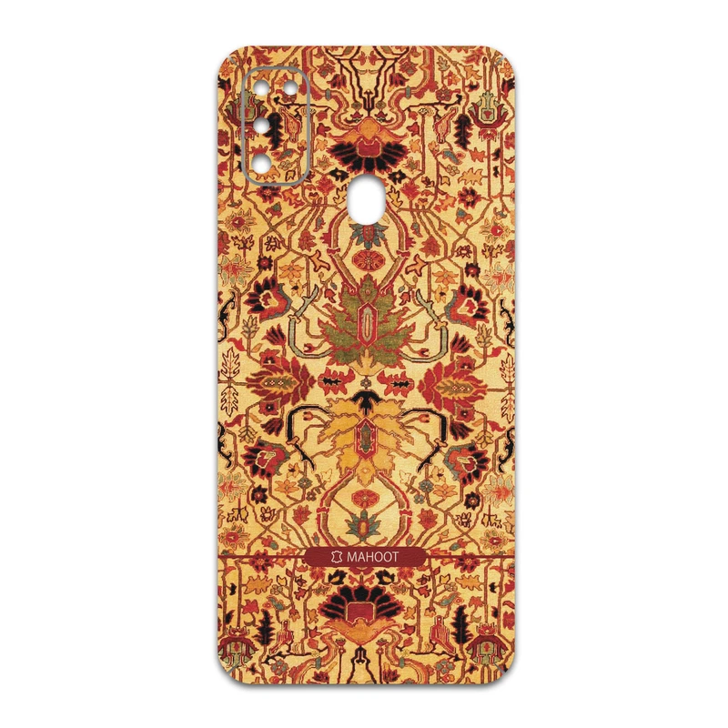 برچسب پوششی ماهوت مدل Persian-Carpet-Yellow مناسب برای گوشی موبایل سامسونگ Galaxy M30s