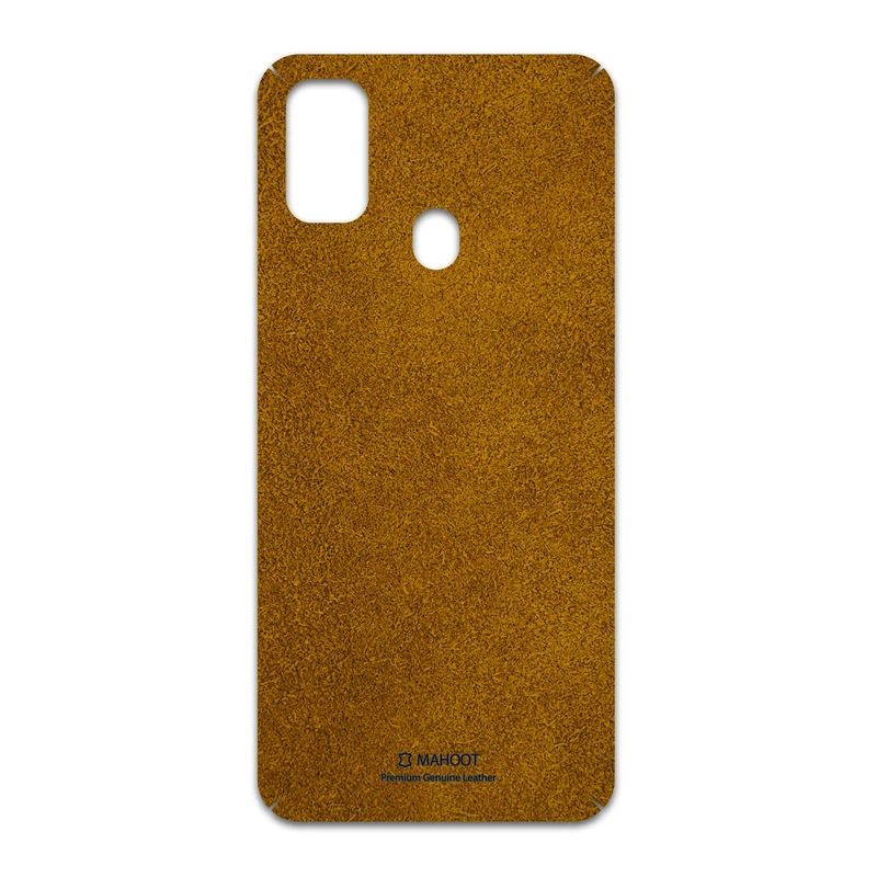 برچسب پوششی ماهوت مدل Brown-Chamois-Leather مناسب برای گوشی موبایل سامسونگ Galaxy M30s