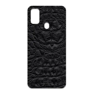 MAHOOT Black-Crocodile-Leather Cover Sticker for Samsung Galaxy M30s