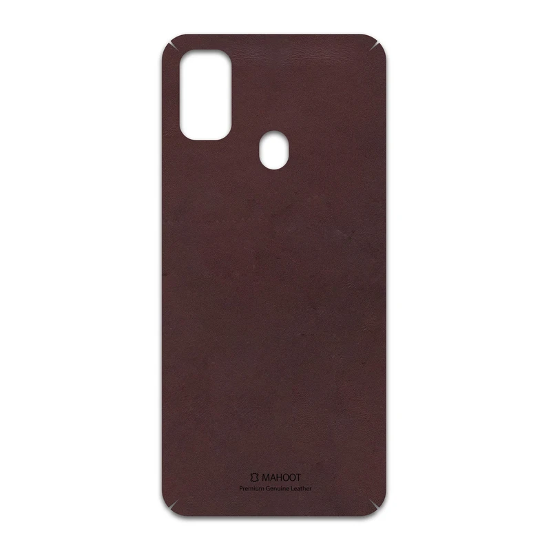 برچسب پوششی ماهوت مدل Matte-Dark-Brown-Leather مناسب برای گوشی موبایل سامسونگ Galaxy M30s