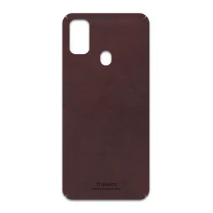 MAHOOT Matte-Dark-Brown-Leather Cover Sticker for Samsung Galaxy M30s