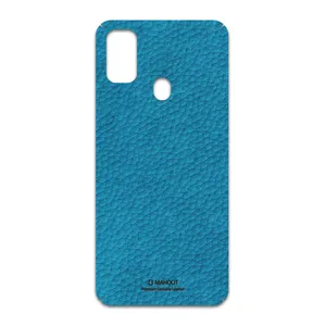 MAHOOT Blue-Leather Cover Sticker for Samsung Galaxy M30s