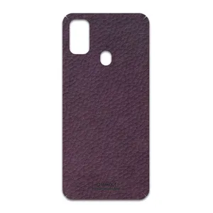 MAHOOT Purple-Leather Cover Sticker for Samsung Galaxy M30s