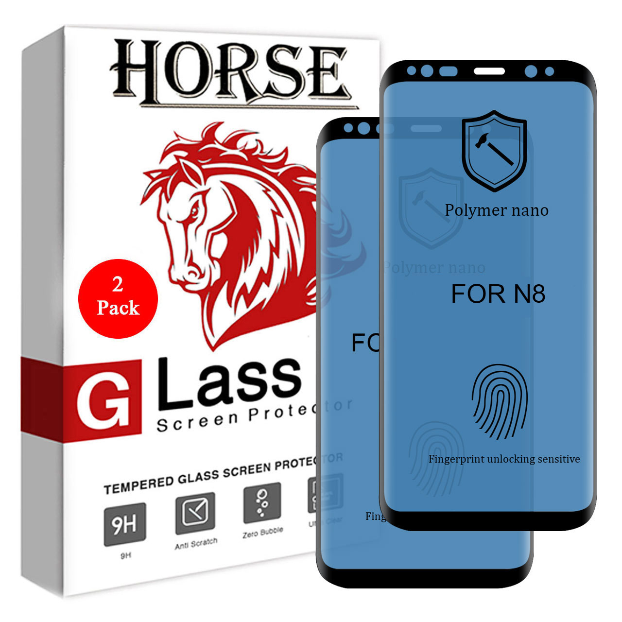 محافظ صفحه نمایش نانو هورس مدل PNNM مناسب برای گوشی موبایل سامسونگ  Galaxy Note8 بسته دو عددی