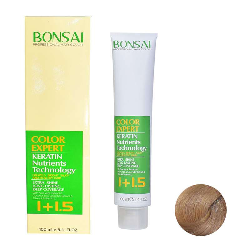 رنگ مو بنسای شماره NI7 حجم 100 میلی لیتر رنگ بلوند متوسط ویژه