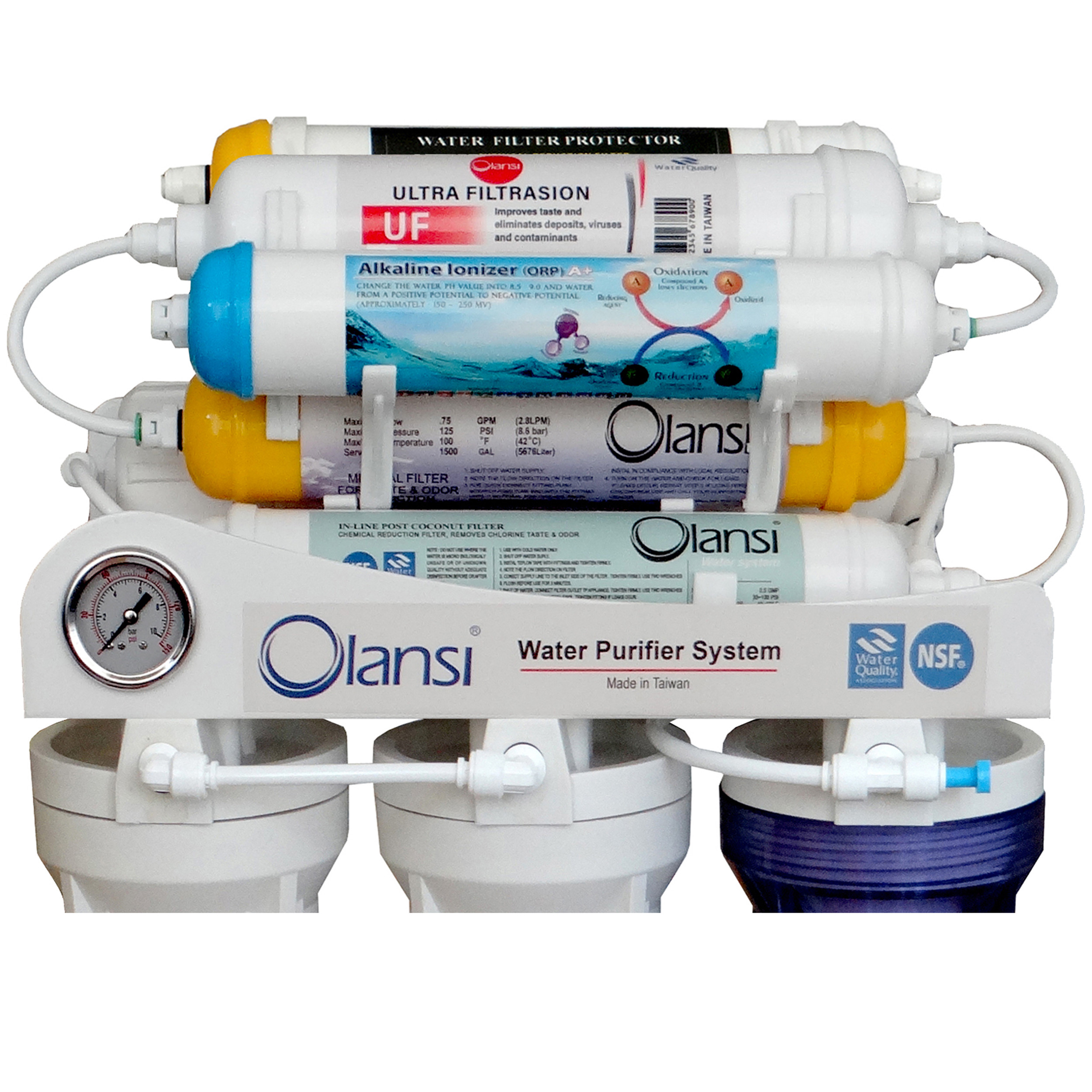 دستگاه تصفیه کننده آب اولانسی مدل REVERSE OSMOSIS AT7600 به همراه فیلتر مجموعه 3 عددی