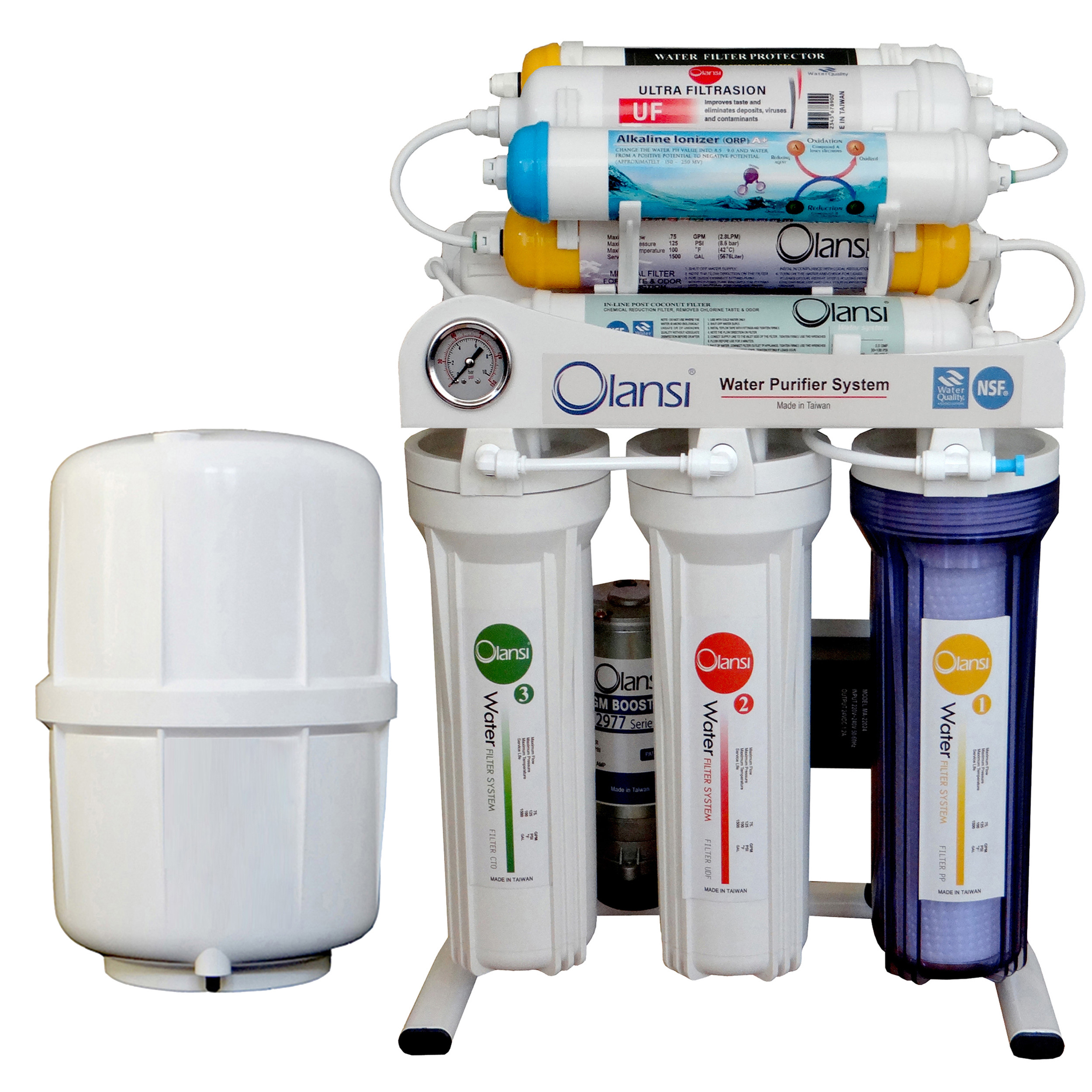 دستگاه تصفیه کننده آب اولانسی مدل REVERSE OSMOSIS AT7600 به همراه فیلتر مجموعه 3 عددی