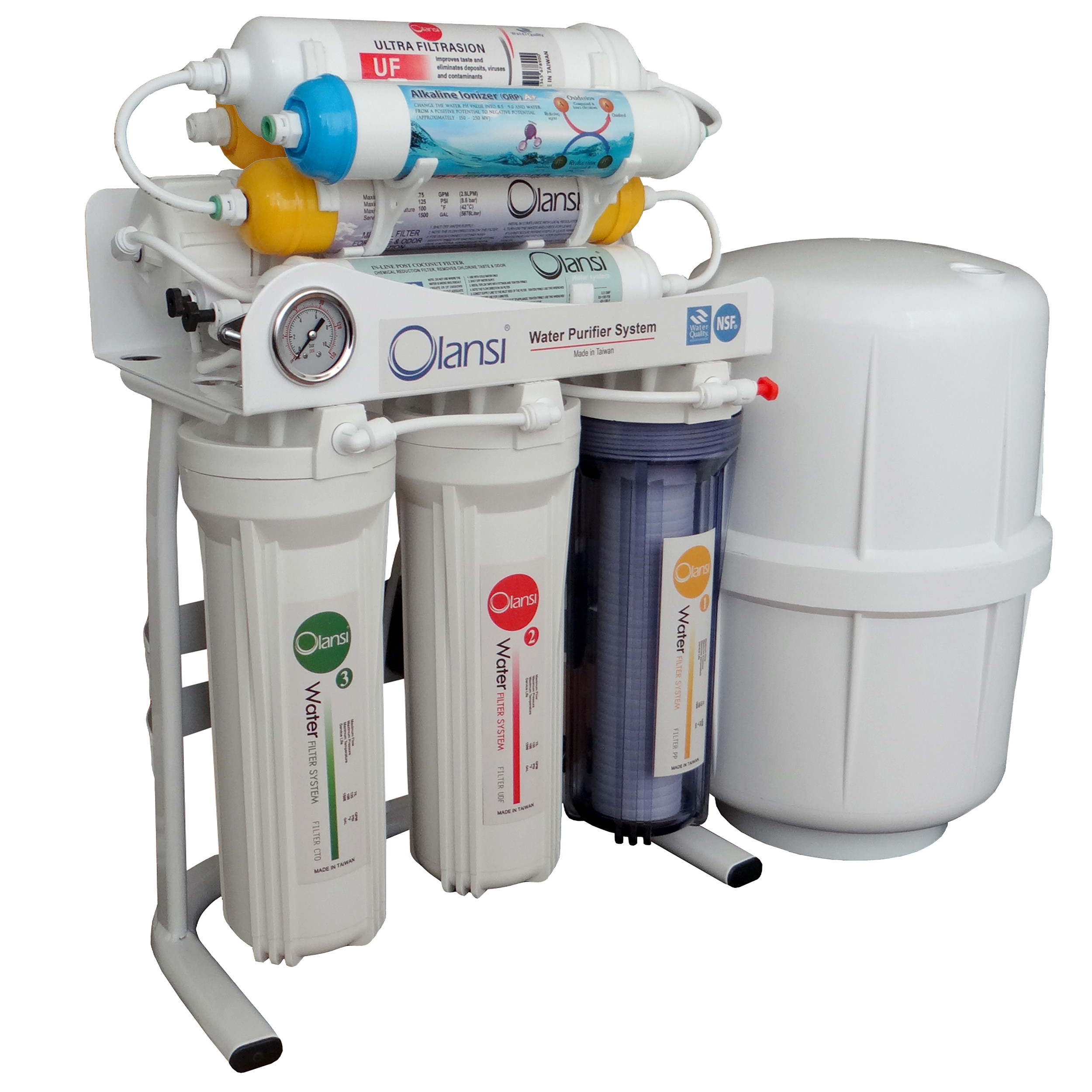 دستگاه تصفیه کننده آب اولانسی مدل REVERSE OSMOSIS AT7600 به همراه فیلتر مجموعه 3 عددی