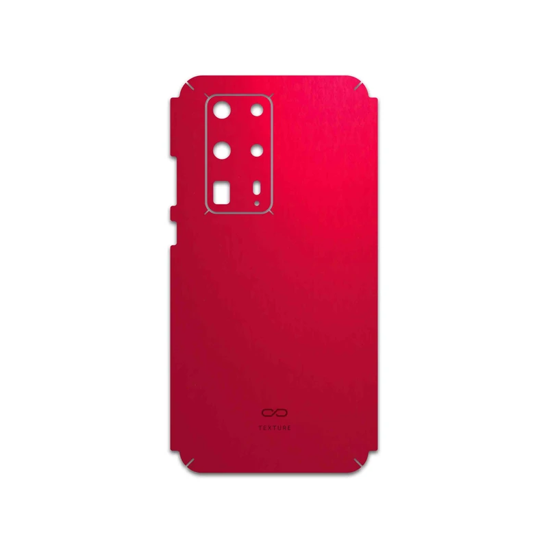برچسب پوششی ماهوت مدل Matte-Warm-Red مناسب برای گوشی موبایل هوآوی P40 Pro Plus