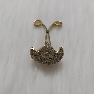 گیره روسری زنانه مدل یو طرح گل کد 113