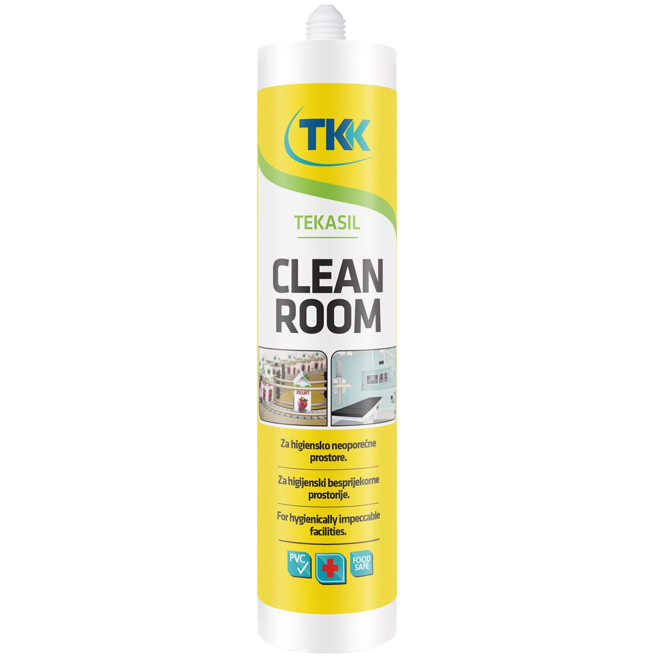 چسب درزگیر سیلیکونی تی کی کی مدل Tekasil Cleanroom حجم 300 میلی لیتر