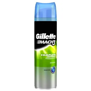 ژل اصلاح مردانه ژیلت سری MACH3 مدل Sensitive خجم 200 میلی لیتر