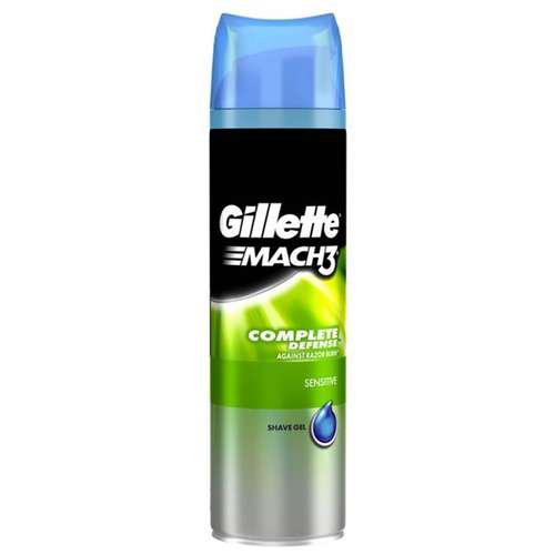 ژل اصلاح مردانه ژیلت سری MACH3 مدل Sensitive خجم 200 میلی لیتر