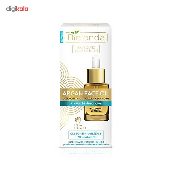 روغن صورت غنی شده بی یلندا سری Argan Face Oil حاوی Hyaluronic Acid حجم 15 میلی لیتر