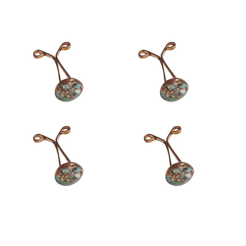 گیره روسری مدل فیروزه کوبی کد 50 بسته 4 عددی