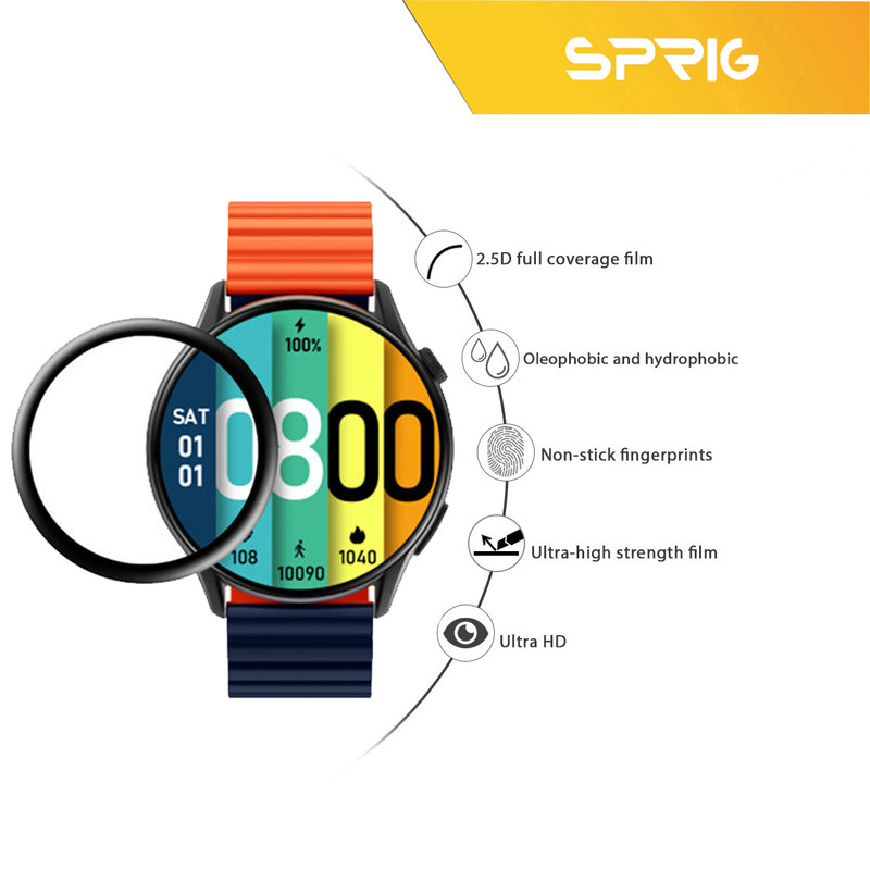 محافظ صفحه نمایش نانو اسپریگ مدل SPG مناسب برای ساعت هوشمند شیائومی Kieslect Kr Pro بسته دو عددی محافظ صفحه نمایش نانو اسپریگ مدل SPG مناسب برای ساعت هوشمند شیائومی Kieslect Kr Pro بسته دو عددی