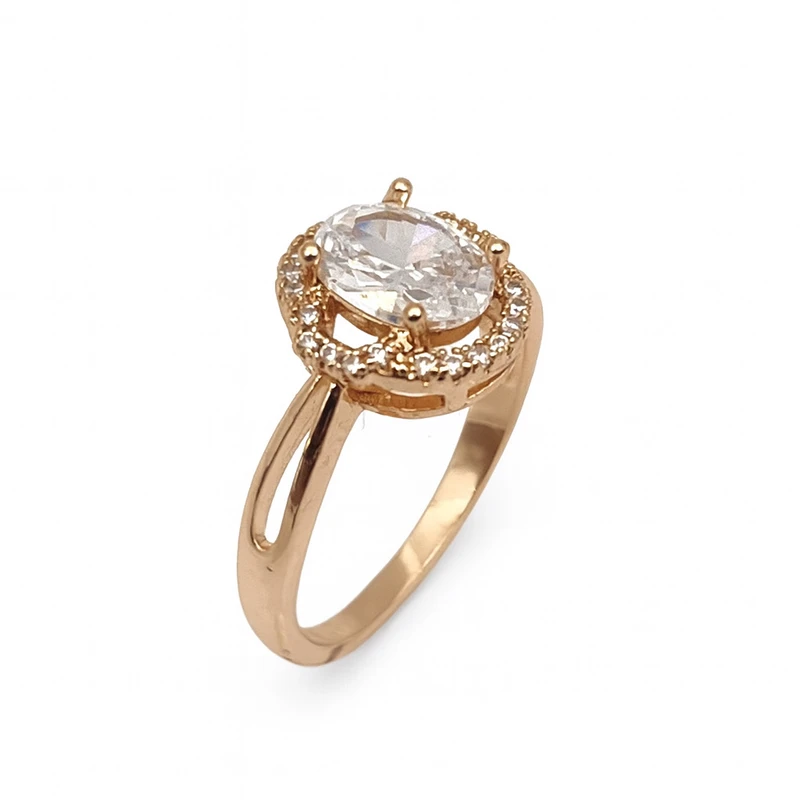 انگشتر زنانه مدل تکتاش کد 4275 cm 