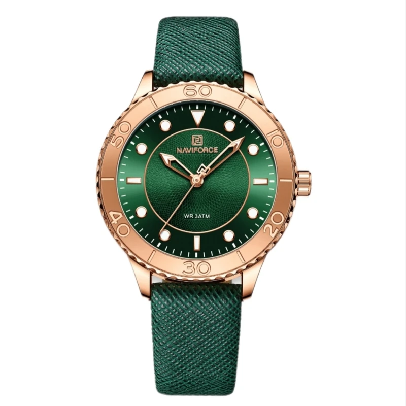 ساعت مچی عقربه ای زنانه نیوی فورس مدل Nf5020چرمی